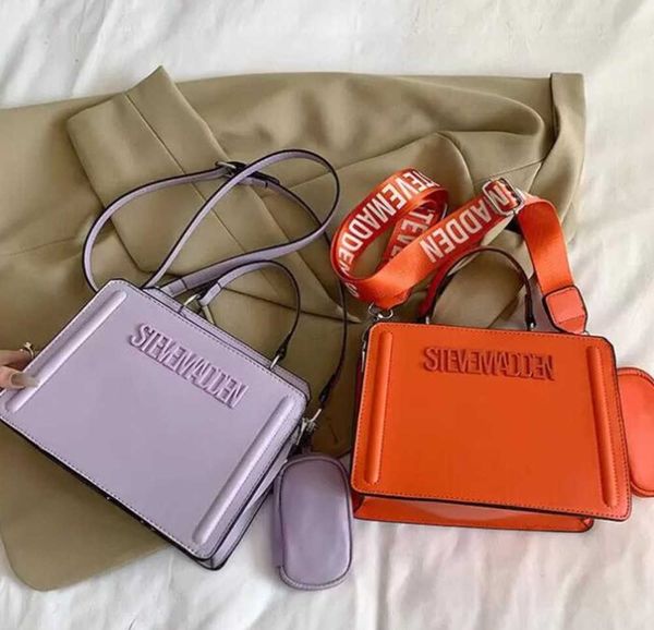 

evening bags tote handbags women designer shoulder steve purse and bucket bags 2pcs/set luxury pu leather composite bag new fashion2023