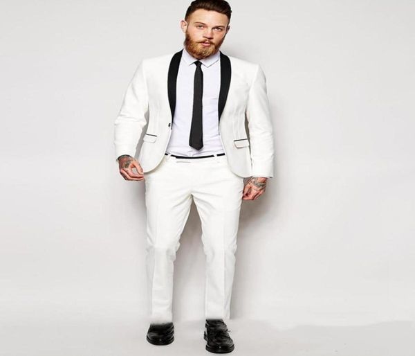 

new whole and retail one button groomsmen shawl lapel groom tuxedos men suits weddingprom man blazer jacketpantstie7515648, Black;gray