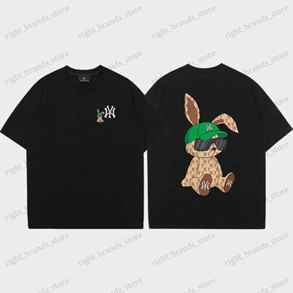 

men's t-shirts 2023 new summer body shirt loose men's trendy half-sleeved t-shirt cotton printed short-sleeved t-shirt men's, White;black