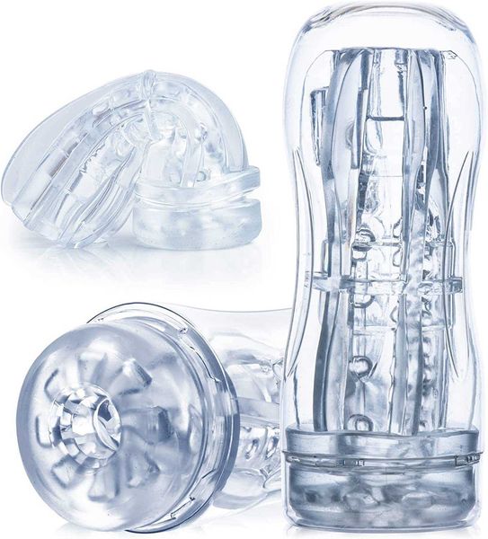 

factory outlet male toys sucking squeezer massager with texture