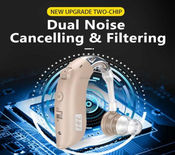 

2022 adultstuff sound aids hhe hearing amplifier rechargeable mini digital invisible deafaid behind the ear aid for aged health 5369589
