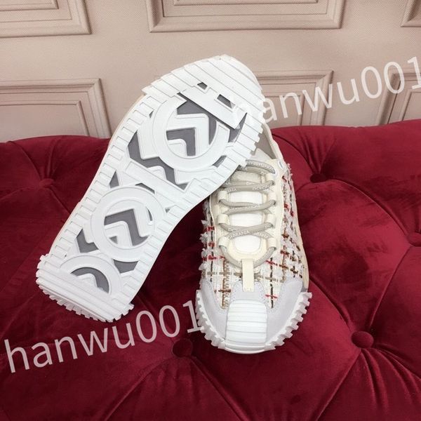 

new luxurys designer casual shoes mens vintage trainers striped sneakers women fashion shoes lace-up platform sneaker, Black