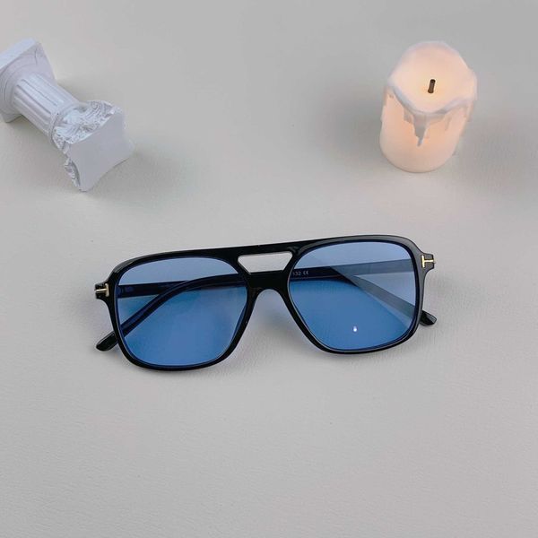 

2020 new tf double beam fashion sunglasses for men and women, White;black