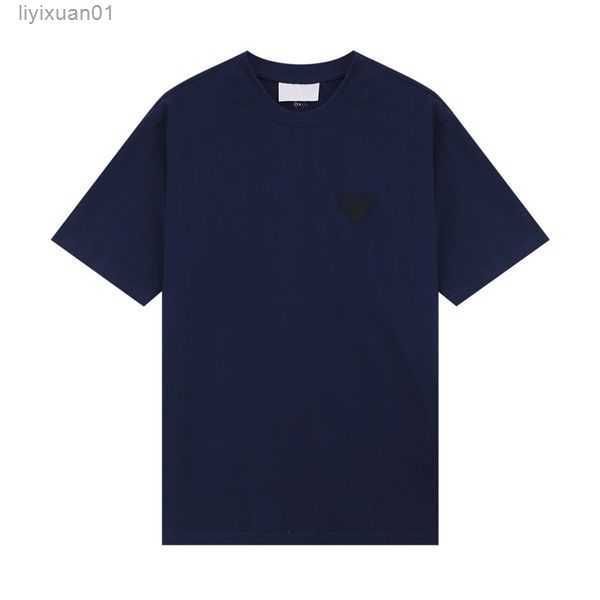 

2023 new mens women designer of luxury amis t shirt fashion men s casual tshirt man clothing 8 vatt, White;black