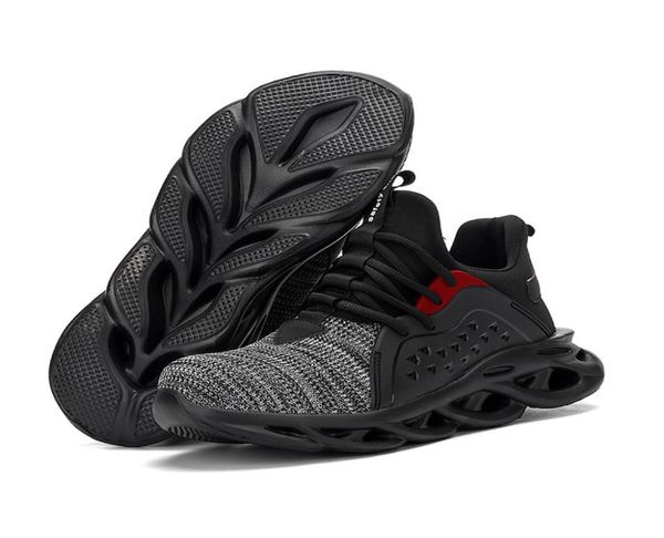 

work sneakers lightweight steel toe cap work safety boot breathable safety shoes men boots antismashing construction for men9660171, Black