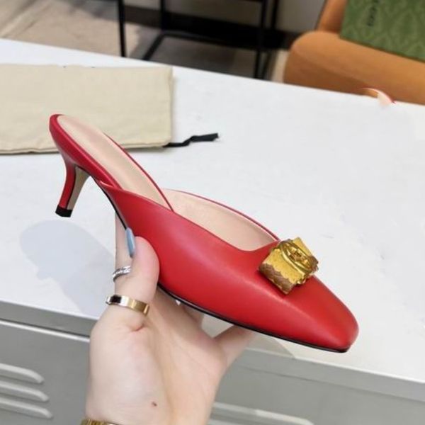 

luxury high-heeled shoes designer fashion all-match casual banquet wear beach indoor classic style women's shoes 35-41, Black