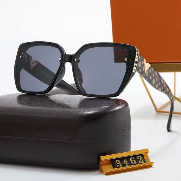 

fashion sunglasses for woman man classic letter sun glasses adumbral 6 color designer sunglass, White;black