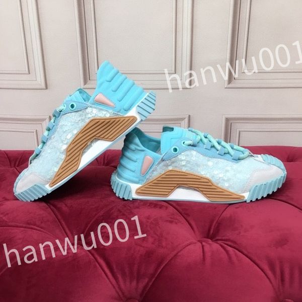 

2023 luxury designer fashion mens casual shoes striped vintage shoe vintage trainers lace-up platform sneaker, Black