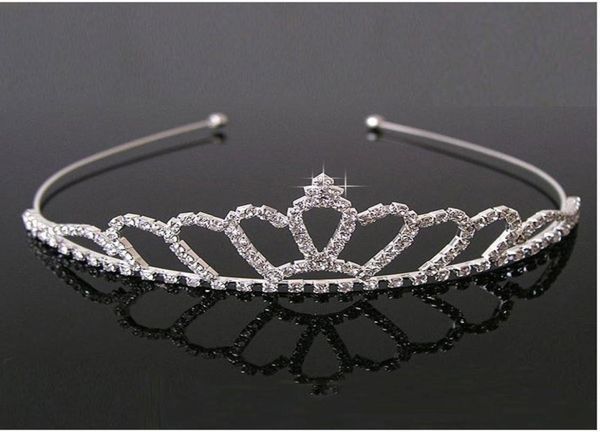 

headpieces beautiful shiny crystal bridal tiara party pageant plated crown hairband wedding accessories3193523, Silver