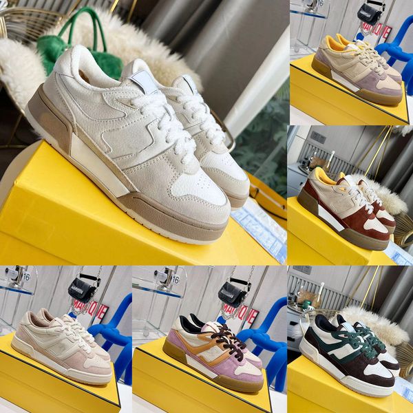 

designer sneakers match casual shoes vintage suede sneaker leather men women trainers low shoe platform trainer, Black