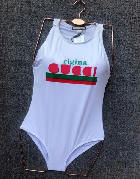 

21ss fashion women039s swimsuit girl bathing suit summer beach swimwear letter striped pattern print women bikinis one pie4946224