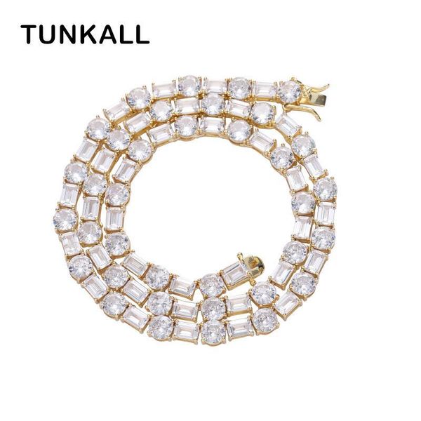 

necklaces 6mm tennis chain women's brass cubic zircon necklace jewelry gift bc214, Silver
