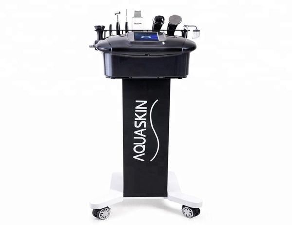 

multifunction skin care facial cleaning ultrasound skin crubber oxygen spray beauty machine aquaskin5588671, Black;white