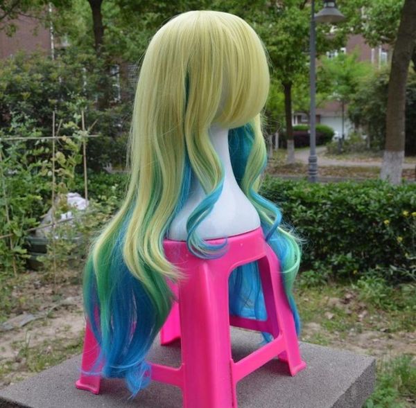 

miss kobayashi039s dragon maid quetzalcoatl lucoa wig long wavy cosplay wig cap5863307, Black;brown