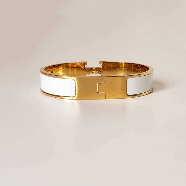 

hemres designer bracelet designer letter bangle luxury brand enamel men and women fashion bracelets everyday accessories party wedding valen, Black