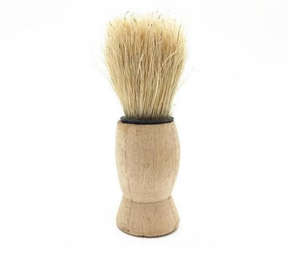 

nature wooden handle soft men039s shaving brush pure big nylon hair soft face cleaning makeup facial razor brush shave tools kd9354260