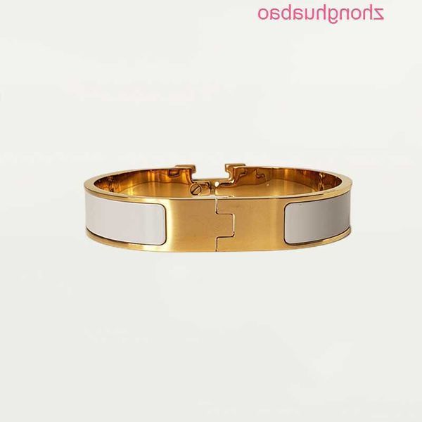 

hemres designer bracelet classic designer bangle luxury brand enamel bracelet 18k gold for men women birthday mother' day jewelry holid, Black