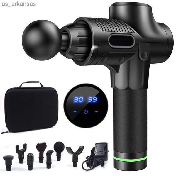 

full body massager 30 speed high frequency massage gun muscle relax deep tissue neck body relaxation massager l230523