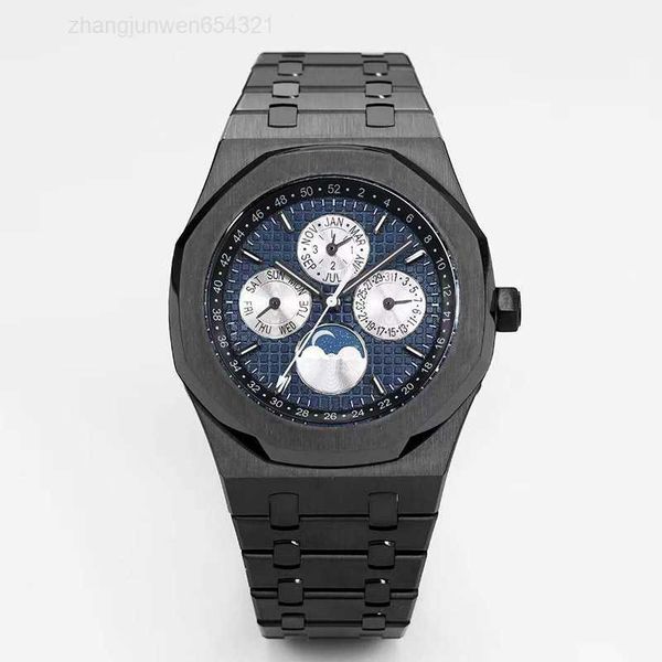 

automatic mens watches mechanical watch 41mm octagonal bezel waterproof fashion business wristwatches montre de luxe gifts men, Slivery;black