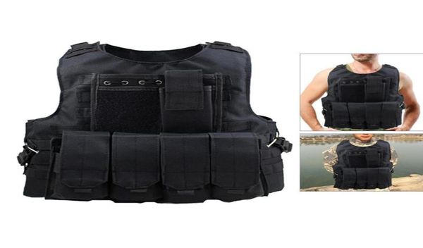 

men women vest tactical waistcoat for outdoor camping hunting fishing hiking cs war game molle chest vest2620968, Camo;black