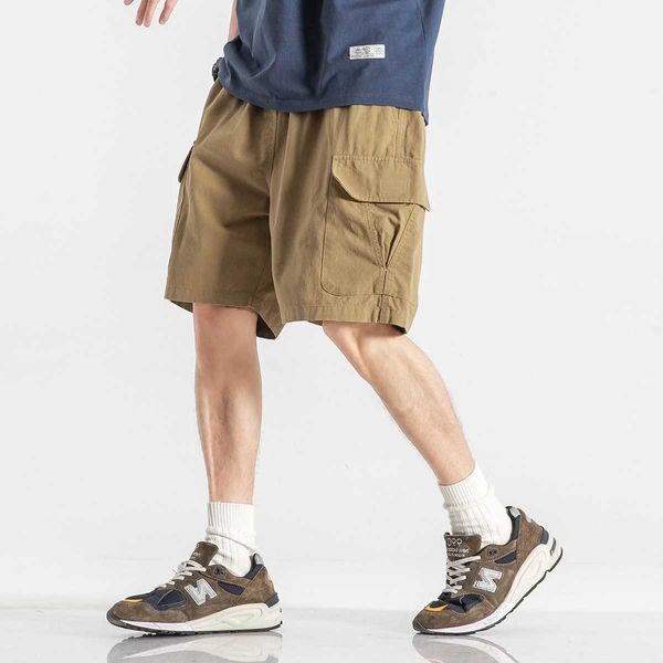 

shawn yue's overalls shorts for men's summer casual loose straight trousers trendy ins solid color oversize pants, White;black