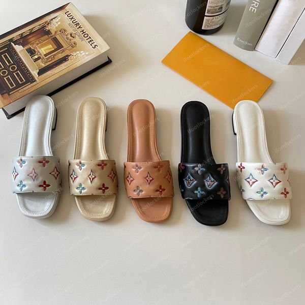

designers pool pillow mules women sandals revival slides sunset flat comfort mules padded front strap slippers fashionable easy-to-wear styl, Black
