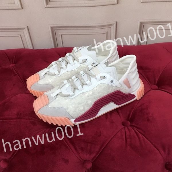 

2023 new luxurys designer fashion mens casual shoes striped vintage shoes vintage trainers lace-up platform sneaker, Black