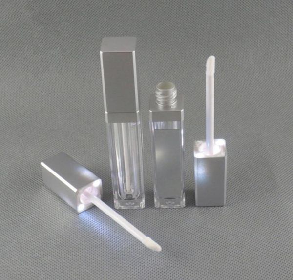 

7ml square lip gloss tube empty makeup lip gloss bottle with led light mirror clear cosmetic containers makeup tools dhl4271517