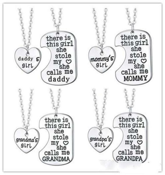 

mother daughter jewelry there is this girl she stole my heart she calls me mommy mommy039s girl engraved heart pendant necklace1512104, Silver