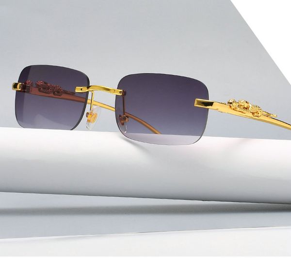

wholesale selling sunglasses superclear women's sunglass rimless glasses personality style mix colors, White;black