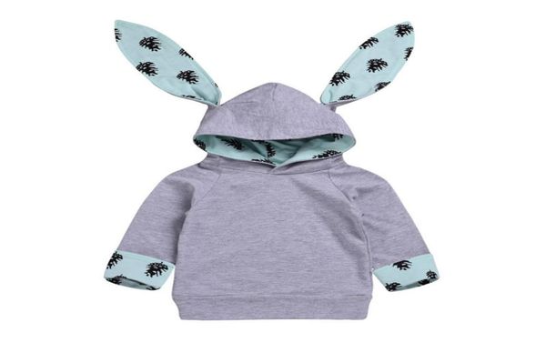 

kids girls easter hoodies infant baby bunny ear long sleeve sweatshirts kids casual clothes girls printed coat toddler easter outd8687880, Black