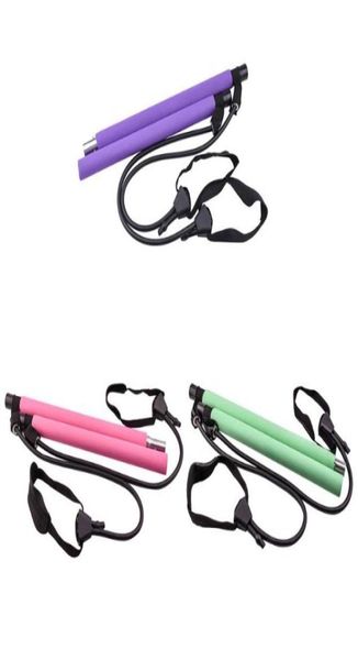 

resistance bands pilates bar fitness gym exerciser band home total body workout building puller yoga rope7761533