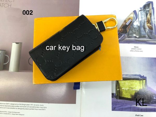 

leather bag keychains car keys holder key rings black plaid brown wallets pouches pendant keyrings charms for men women gifts car key bags, Brown;gray