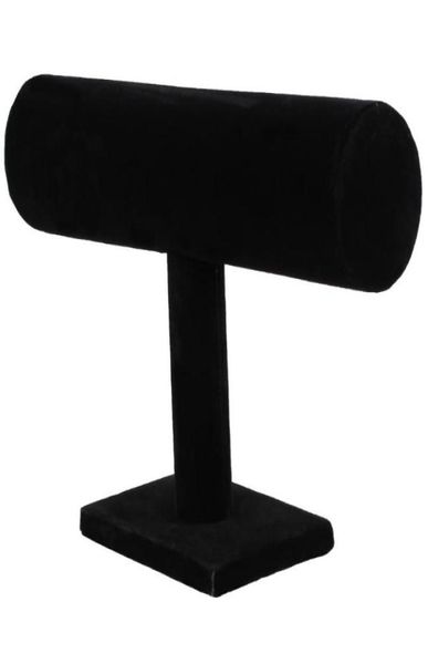 

ycysstand bracelet chain bangle watch tbar rack holder display jewelry black5164727, Black;blue