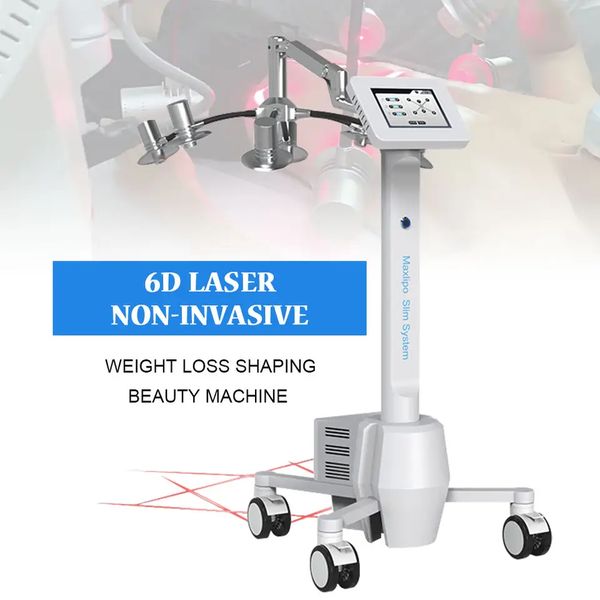 

beauty items non-invasive 6d laser 635nm cold source red light therapy full body slimming machine