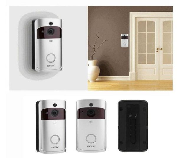

video door phones original official eken v5 doorbell smart wireless wifi security bell visual recording4782088