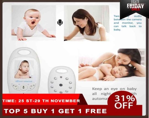

smart newwireless digital baby monitor 2inch color display camera night vision security two way talk back temperaturemonitoring h16154974