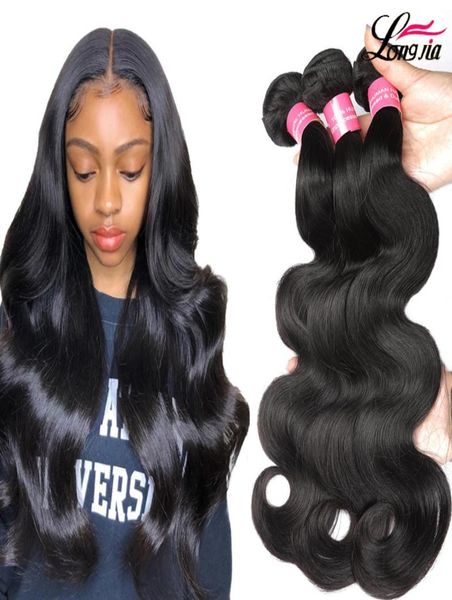 

unprocessed virgin pervuvian body wave hair bundles human hair weaving natural black color unprocessed hair whole 4126145
