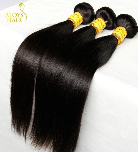 

malaysian straight virgin hair unprocessed human hair weave bundles malaysian straight remy extensions landot hair products9984349, Black