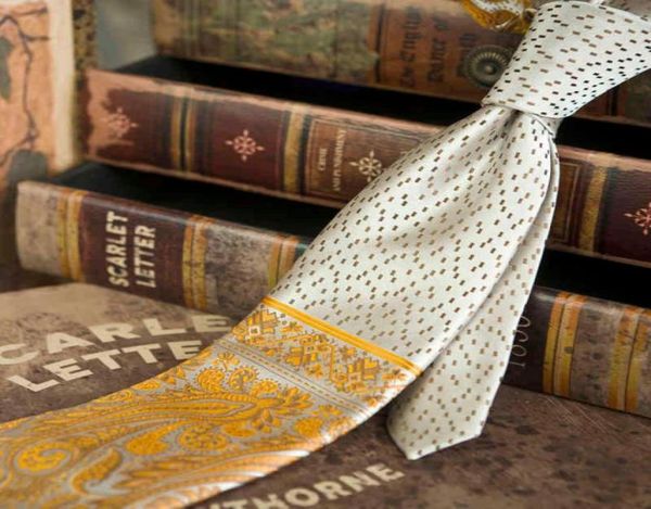 

dots paisley white blue azure yellow beige silver mens neckties tie set handkerchief 100 silk jacquard woven2544177, Blue;purple