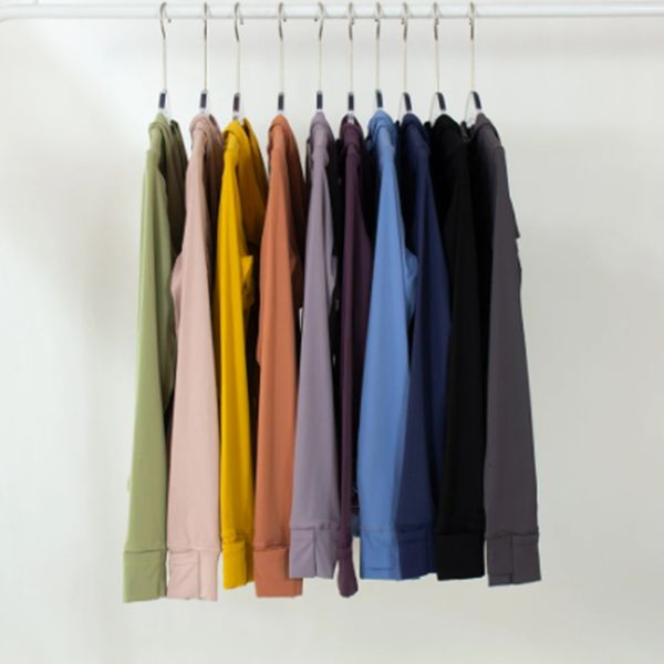 

lu-88 lulus yoga jackets wear hoodys define womens designers sports jacket coat double-sided sanding fitness cing hoodies long sleeve clothe