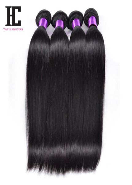 

malaysian straight hair 7a unprocessed virgin hair straight malaysian hair weave bundles 4 pcs lot malaysian virgin hair straight 9240876, Black