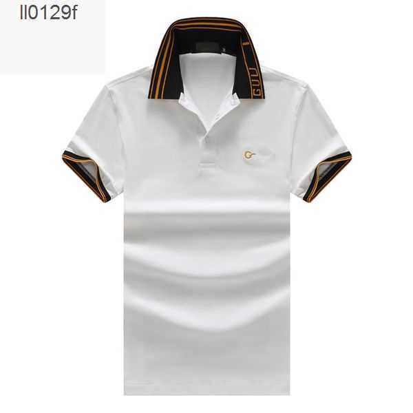 

designer men's polos t shirt slim-fit stand collar embroidery 2023 luxury polo shirts spting summer casual breathable tees for mens as, White;black