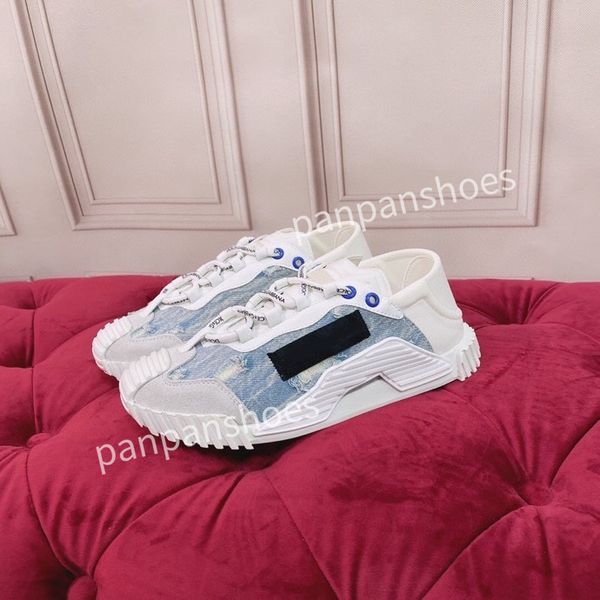 

new designer woman shoes leather lace up men fashion platform sneakers white black mens womens casual shoes