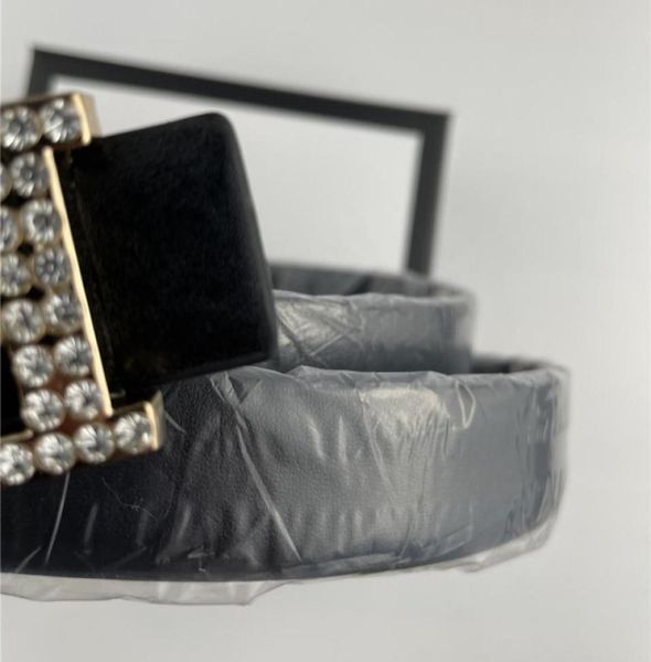 

2021 cowhide box belt cowgirl casual fashion classic diamond1247718, Black;brown