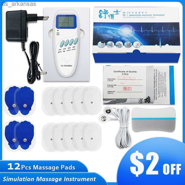 

full body massager fz-1 electrical muscle stimulation body massage quick result therapeutic apparatus low frequency electronic cervical spin