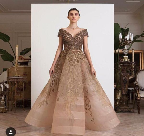 

yousef aljasmi evening dress v neck organza ball gown beads prom dresses floor length party gowns2640246, Black;red