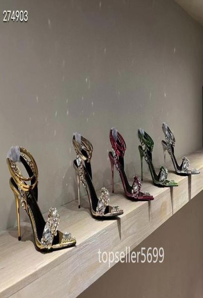 

summer sandals women039s dress shoes pure hand sewing drill bandage pointed highheeled sandal105mm thin highheeled3822650, Black