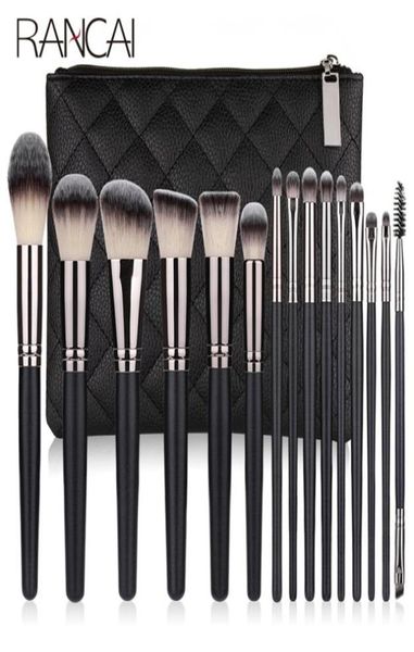

rancai 10 15pcs professional makeup brushes set powder foundation eyeshadow soft synthetic hair with 2207278145093