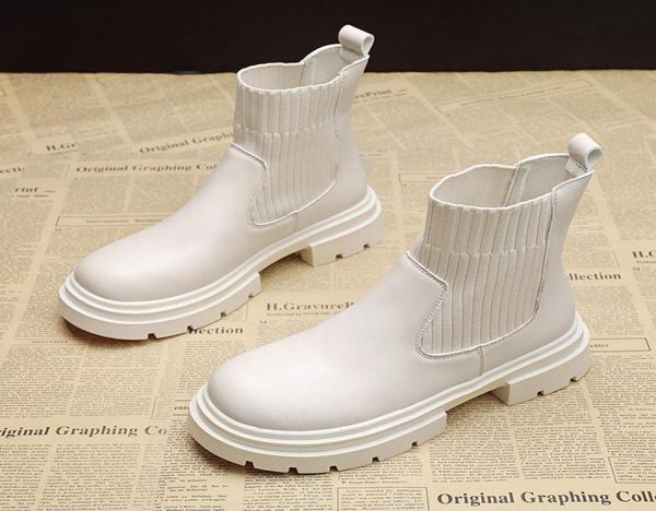 

boots women039s ankle fashion slip on black sock female punk gothic shoes ladies elegant lolita low heels short 2210145320367